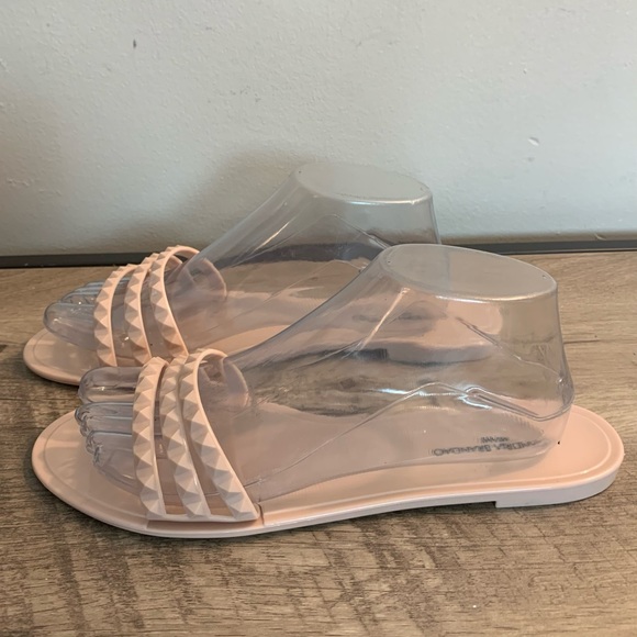 ALEXANDRIA BRANDAO Beige JELLY 3 Strap SANDALS  9 - Picture 3 of 4